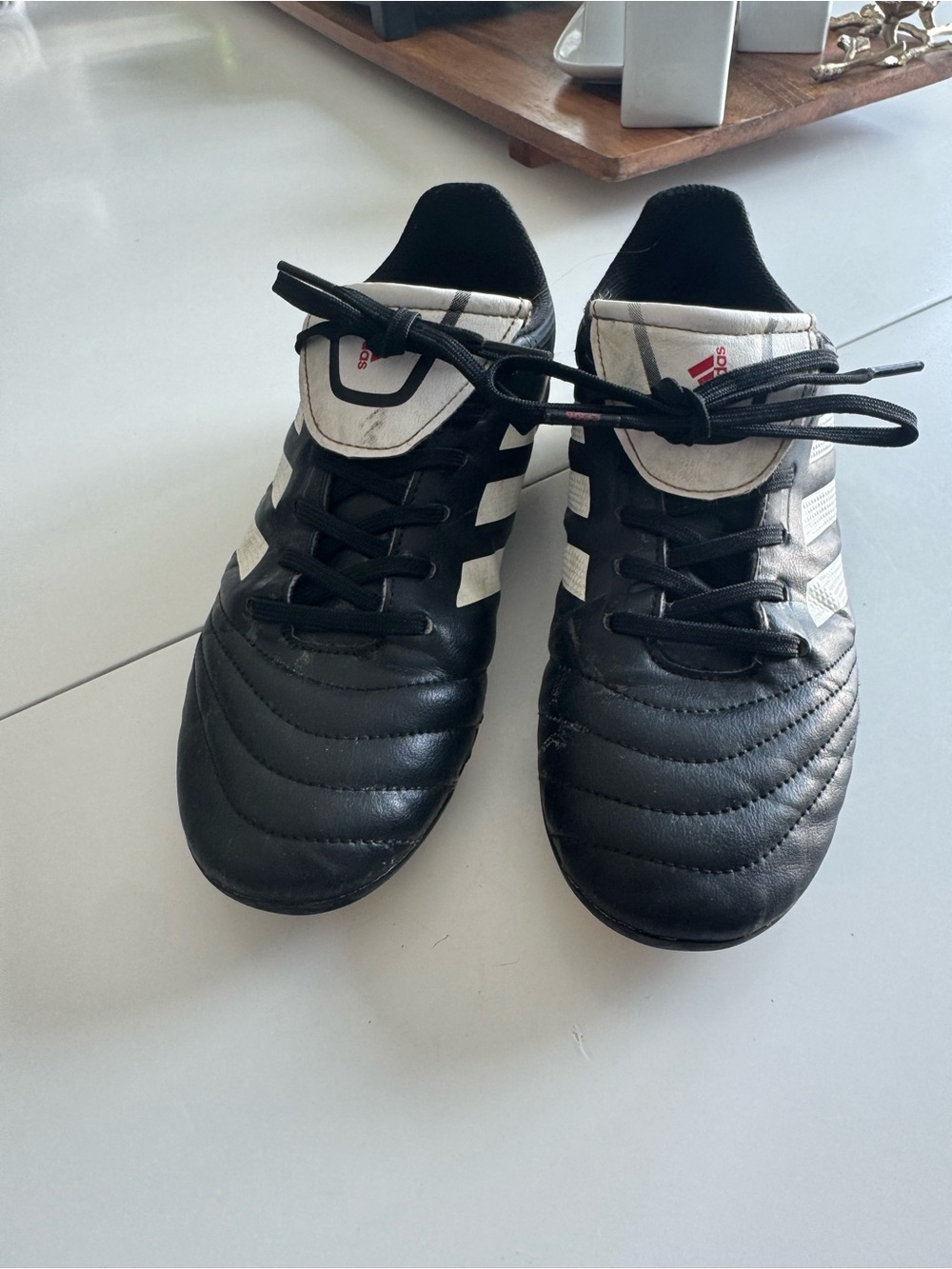 adidas Black and White Men’s Soccer Cleats